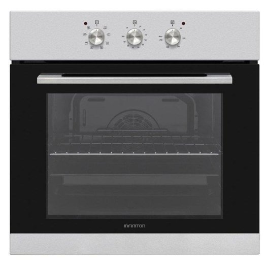 Horno eléctrico Infiniton B698 70 litros Inox multifunción con control mecánico y triple acristalamiento