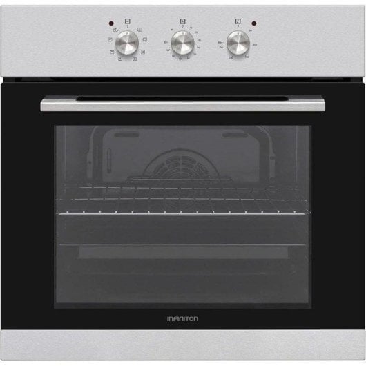 Horno eléctrico Infiniton B698 70 litros Inox multifunción con control mecánico y triple acristalamiento