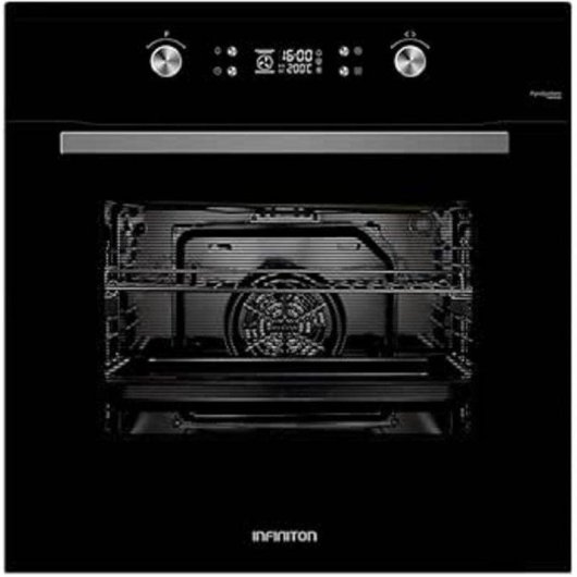 Horno Multifunción Infiniton P709FB 70L 60cm Pirolítico A Vapor Grill Cristal Black