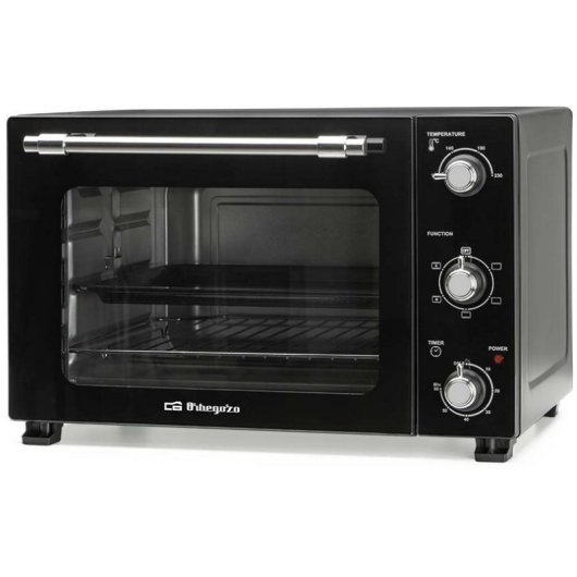 Horno de sobremesa Orbegozo HOT 398 39L 1800W con convección, resistencia de acero y temporizador