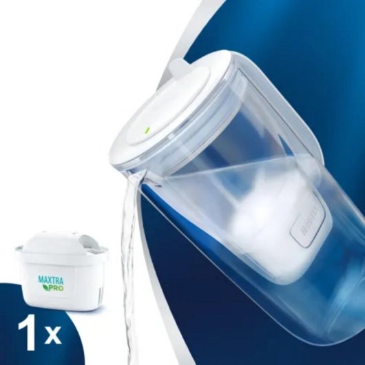 Jarra cristal filtradora Brita 2,5L azul MAXTRA PRO All-in-1 filtro agua cal sabor eco