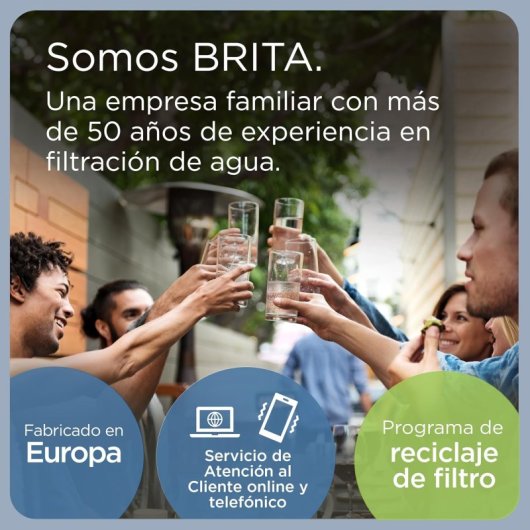 Sistema de filtración de agua Brita mypure P1 P1000 instalación bajo fregadero blanco azul