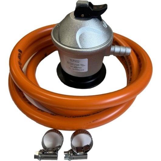 Kit Regulador de Gas Vitrokitchen KIT-500 28/30 mbar 1.5m Certificado AENOR 4 piezas Naranja