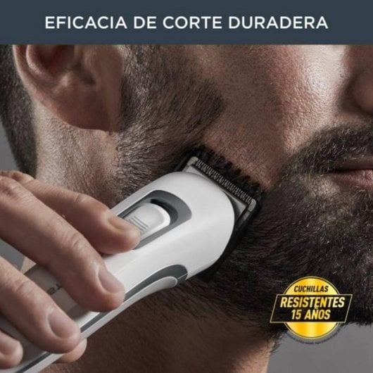 Aparador de Barba Rowenta TN8905F0 Cuchillas Inoxidables Peine Ajustable 60 Minutos