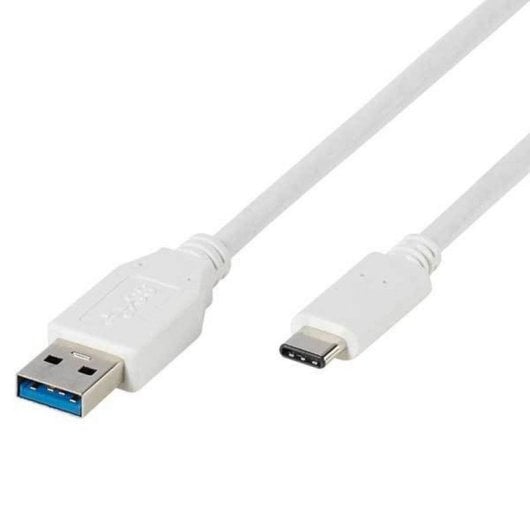Cable USB Vivanco 45273 1m USB C a USB A USB 3.2 Gen 1 Blanco