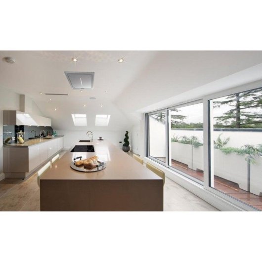 Campana extractora Cata Isla Bennu Slim 900 X Conducción 90cm LED acero inoxidable