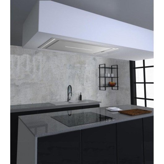 Campana extractora Cata Isla Bennu Slim 900 X Conducción 90cm LED acero inoxidable