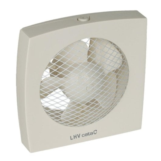 Extractor de aire CATA LHV 190 700m³/h Pared Baño Blanco IP44 Motor 230V 19cm