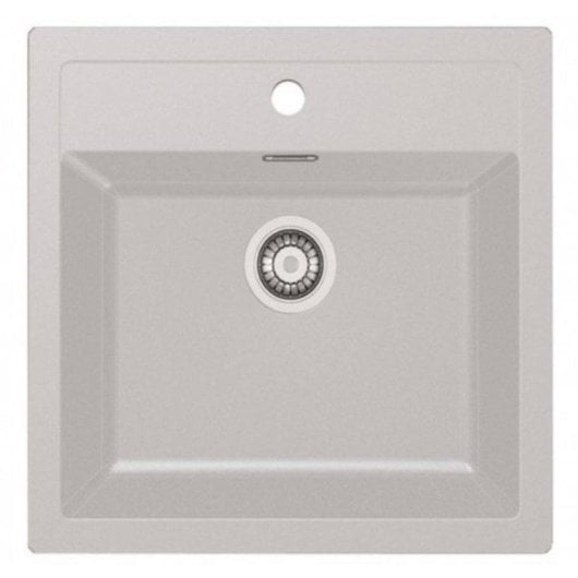 Lavabo Mepamsa CUBO 56.53 Sintek Blanco 560x530 mm 1 seno Sobre Encimera