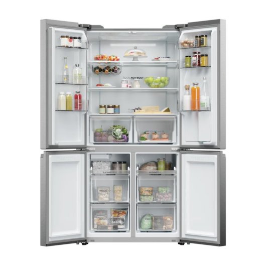 Frigorífico Haier Cube 90 Multipuerta 190cm 525L E Inox Tocar Puerta