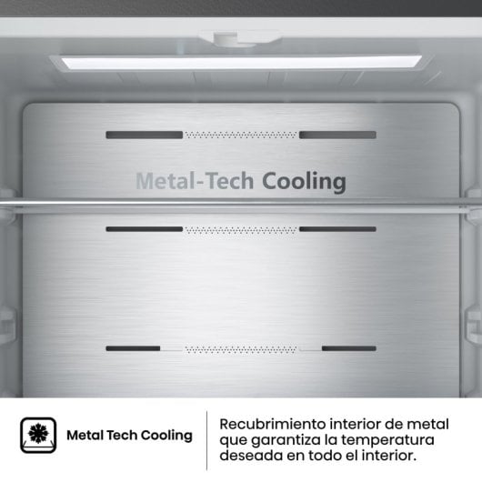 Frigorífico Hisense Puerta Francesa 485L C Plata Acero Inoxidable Pantalla LED