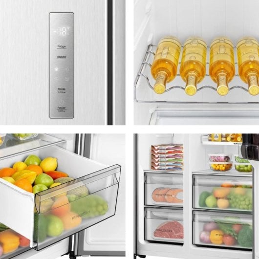 Frigorífico Hisense Americano Integrado/Independiente 534L E Inox Kitchen Fit Metal Tech Cooling Inverter