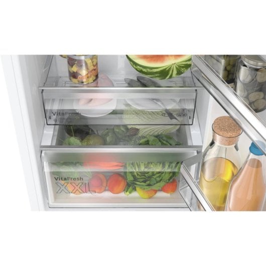 Réfrigérateur Bosch Série 4 Combi 186cm 363L C Blanc Zones Fresques