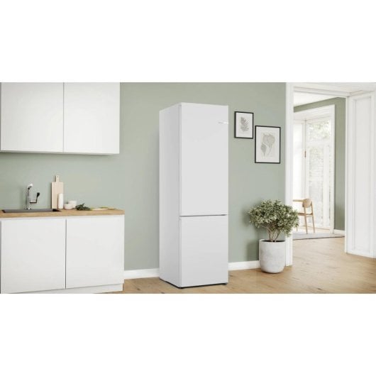 Réfrigérateur Bosch Série 4 Combi 186cm 363L C Blanc Zones Fresques