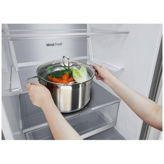 Frigorífico LG Combi Total No Frost 180cm 344L E Prata Compressor Garantia Vitalícia