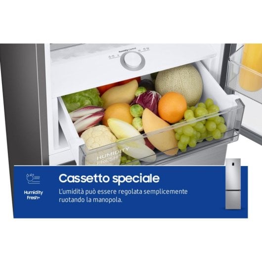 Frigorífico Samsung Combi No Frost 203cm 390L C Inox Digital Inverter SpaceMax