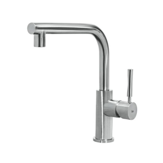 Grifo de cocina Teka INX 914 acero inoxidable AISI 304 caño giratorio aireador anticalcáreo 29,4cm