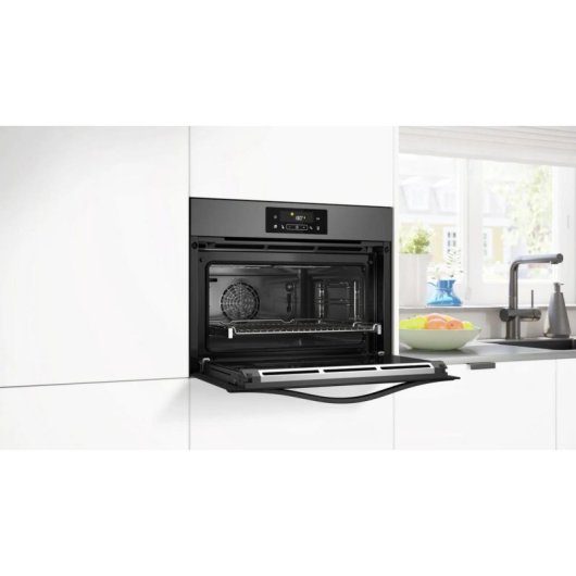 Horno Compacto Balay 3CB4821G3 47L 60cm Pirolítico Hidrolítico A AirFryer Grafito