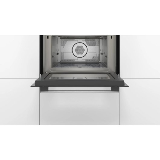 Microondas Bosch Serie 6 CMA585GS1 44 Litros 900W Integrado com Tela LCD e Controlo Giratório
