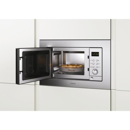 Microondas Candy CMGI201EX 20L 800W Combinado Integrado Inox Pantalla Botones Giratorio