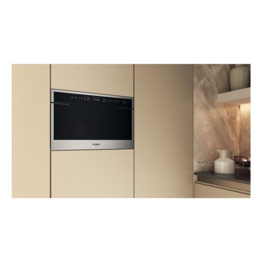 Microondas Whirlpool WMN464BX 22L 750W Integrado con Display LCD y Control por Botones