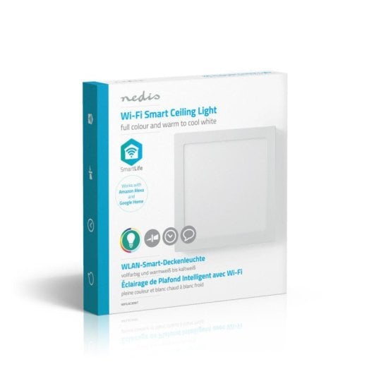 Luce da Soffitto Intelligente Nedis WIFILAC30WT Wi-Fi Bianco Caldo Neutro Freddo RGB