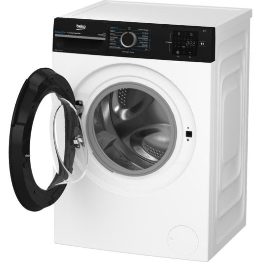 Lavadora Beko b300 BM3WFSU38213 8kg Carga Frontal 1200rpm A Preto e Branco com SteamCure e StainExpert