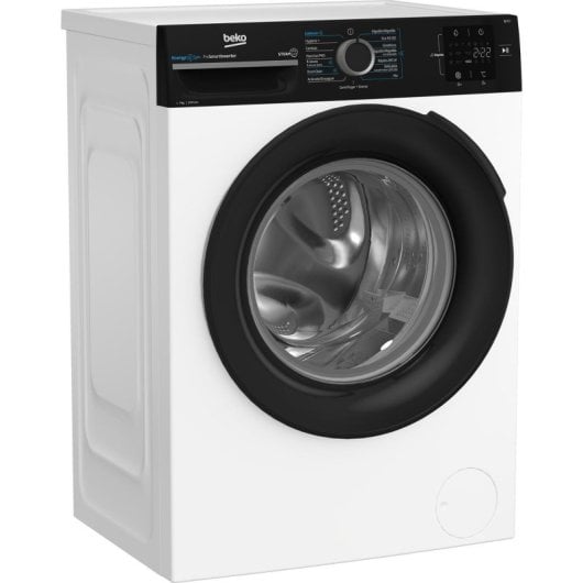 Lave-linge Beko BM3WFU3721W 7kg Carga Frontal 1200rpm A Noir/Blanc avec Technologie SteamCure