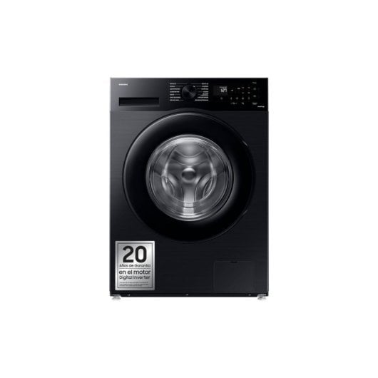 Lavadora Samsung WW80CGC04DAB 8kg Carga Frontal 1400rpm Clase A Negra Wi-Fi Steam EcoBubble