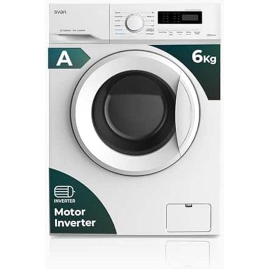 Lavadora SVAN SL7202AIDV 7kg 1200rpm Inverter Blanca Clase A Compacta