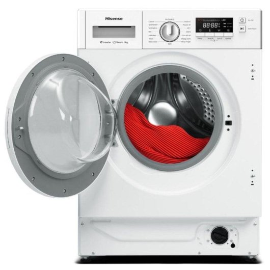 Lavadora Hisense WF3M841BWIES Carga Frontal 8 kg 1400 rpm A Blanca