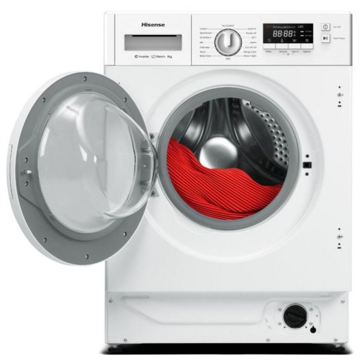 Lavadora Hisense WF3M841BWIES Carga Frontal 8 kg 1400 rpm A Blanca