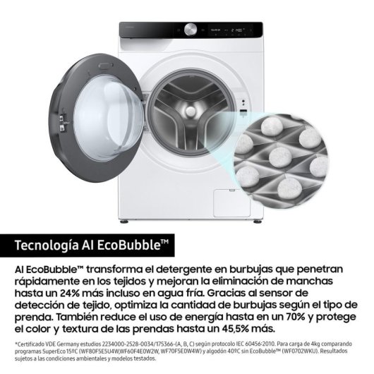 Lavasecadora Samsung 9kg/5kg A/E WD90DG6G94BKU3 com Autodosificação e Fundo Reduzido
