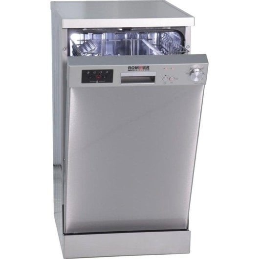 Lavavajillas Rommer Bright 45 Inox 10 cubiertos E con programación diferida