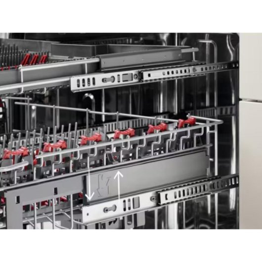 Lavavajillas AEG FFB74707PM 14 Serviços Classe C Aço Inoxidável com SoftSpikes e MaxiFlex