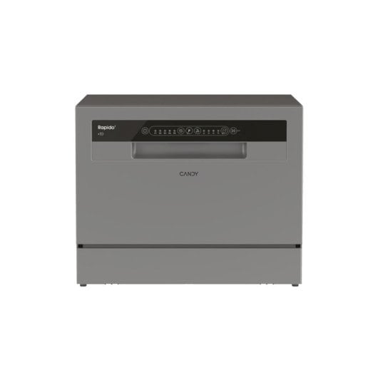 Lavastoviglie Candy RapidÓ CP 6E51LS 6 Coperti Classe E Inox Nero Compatto