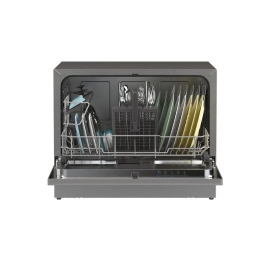 Lavastoviglie Candy RapidÓ CP 6E51LS 6 Coperti Classe E Inox Nero Compatto