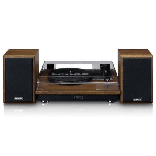 Tocadiscos Lenco LS-100WD Bluetooth Tracción Courroie 33/45/78 rpm Chêne