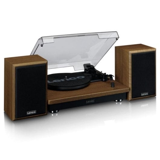 Tocadiscos Lenco LS-100WD Automático Bluetooth 33/45/78 RPM Roble y Negro