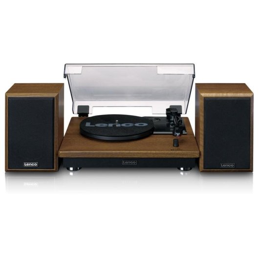 Tocadiscos Lenco LS-100WD Bluetooth Tracción Courroie 33/45/78 rpm Chêne