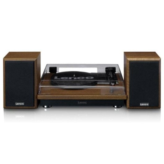 Tocadiscos Lenco LS-100WD Bluetooth Trazione Cinghia Vinile 33/45/78 RPM Rovere