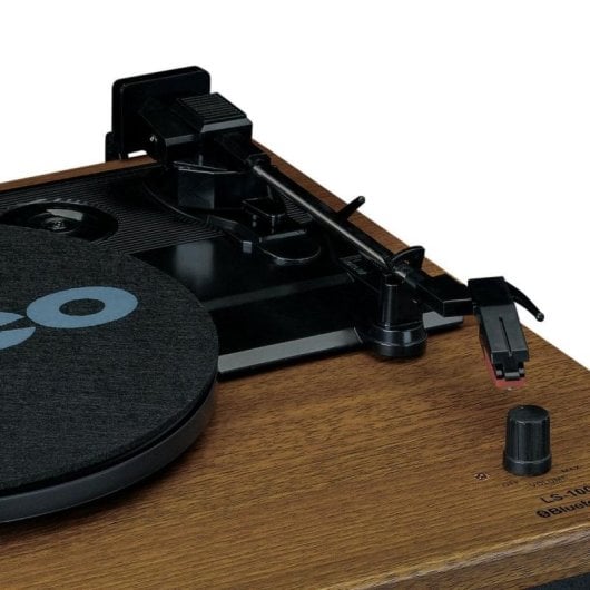Tocadiscos Lenco LS-100WD Automático Bluetooth 33/45/78 RPM Roble y Negro