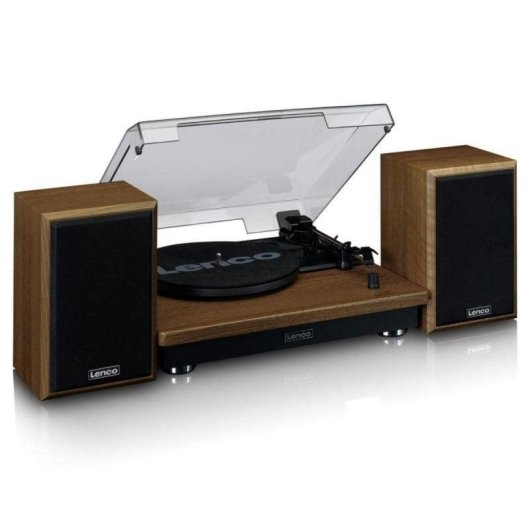 Tocadiscos Lenco LS-100WD Bluetooth Trazione Cinghia Vinile 33/45/78 RPM Rovere