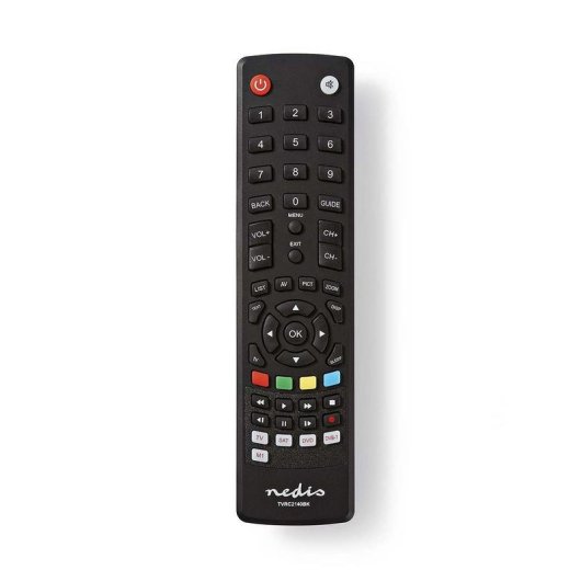 Mando a distancia Nedis TVRC2340BK universal IR inalámbrico negro 4 dispositivos