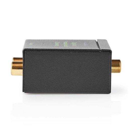 Nedis ACON2510BK Conversor de Áudio Digital para Analógico Coaxial/Toslink com Saída RCA e AUX
