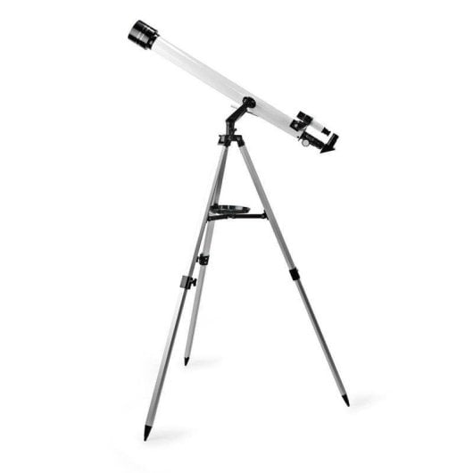 Telescopio Nedis SCTE5060WT Refractor 600 mm 50 mm Metal Negro Blanco