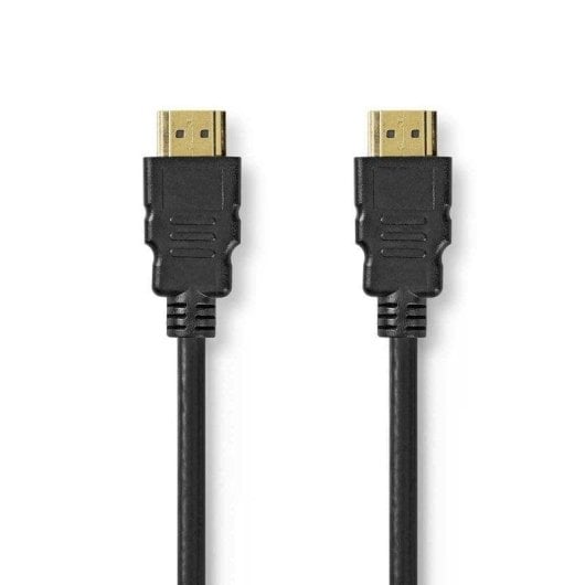 Câble HDMI Nedis CVGL35000BK20 2 m ARC connecteurs or noir