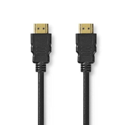 Câble HDMI Nedis CVGL35000BK20 2 m ARC connecteurs or Noir