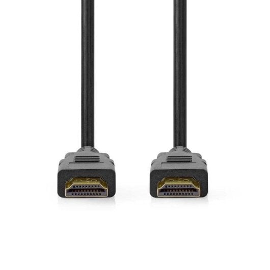 Câble HDMI Nedis CVGL35000BK20 2 m ARC connecteurs or Noir