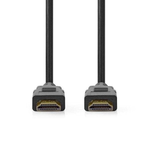 Câble HDMI Nedis CVGL35000BK20 2 m ARC connecteurs or noir